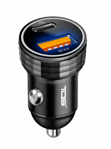 TDS TS-CAU72 ЗУ авто USB (QC3.0 + PD20W,3000mA)